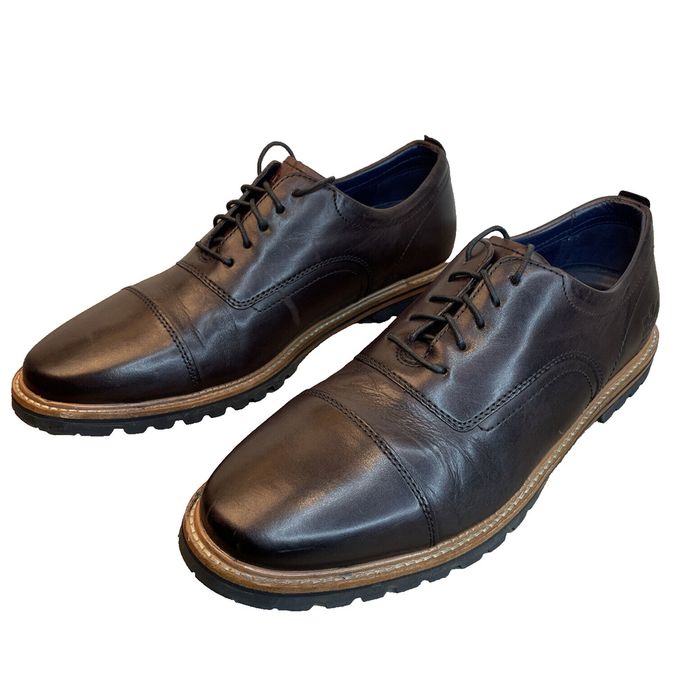 Cole Haan Grand 360 - Raymond - Men's 10, Cap Toe Shoes, Dark Coffee EXCELLENT